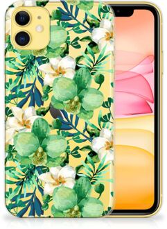 B2Ctelecom iPhone 11 TPU Case Orchidee Groen