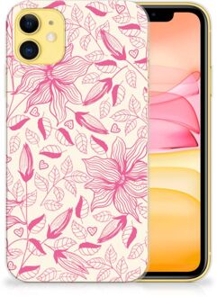 B2Ctelecom iPhone 11 TPU Case Pink Flowers