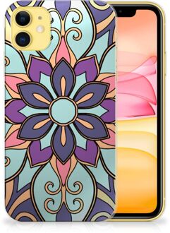 B2Ctelecom iPhone 11 TPU Case Purple Flower