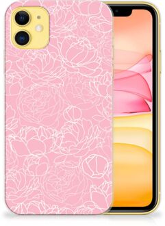 B2Ctelecom iPhone 11 TPU Case White Flowers