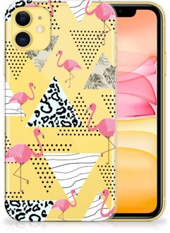 B2Ctelecom iPhone 11 TPU Hoesje Flamingo Triangle