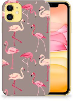 B2Ctelecom iPhone 11 TPU Hoesje Flamingo