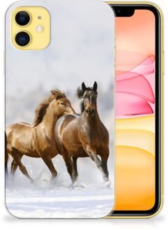 B2Ctelecom iPhone 11 TPU Hoesje Paarden