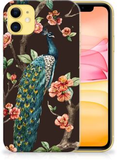 B2Ctelecom iPhone 11 TPU Hoesje Pauw met Bloemen