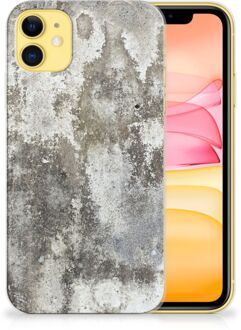 B2Ctelecom iPhone 11 TPU Siliconen Hoesje Beton Print