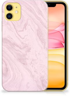 B2Ctelecom iPhone 11 TPU Siliconen Hoesje Marble Roze