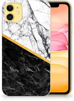 B2Ctelecom iPhone 11 TPU Siliconen Hoesje Marble White Black