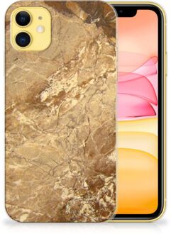 B2Ctelecom iPhone 11 TPU Siliconen Hoesje Marmer Beige