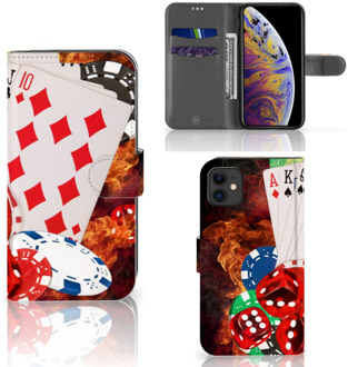 B2Ctelecom iPhone 11 Wallet Case met Pasjes Casino