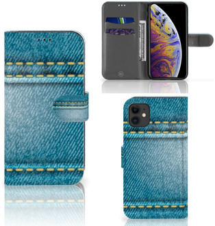 B2Ctelecom iPhone 11 Wallet Case met Pasjes Jeans