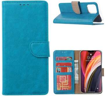 B2Ctelecom iPhone 12 Pro Max Walletcase Turquoise met Standaard