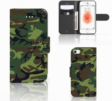 B2Ctelecom iPhone 5s Hoesje Army Dark