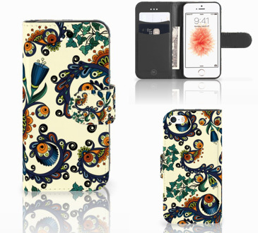 B2Ctelecom iPhone 5s Hoesje Barok Flower