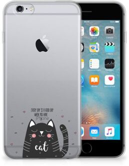 B2Ctelecom iPhone 6 | 6S Back cover Design Cat Good Day