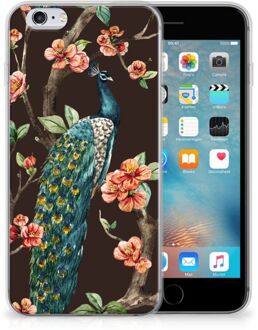 B2Ctelecom iPhone 6 | 6S TPU-siliconen Hoesje Pauw met Bloemen