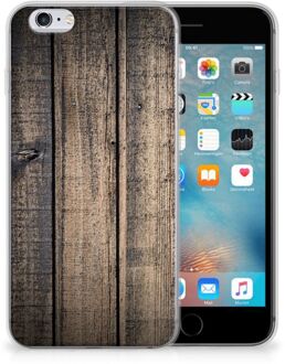 B2Ctelecom iPhone 6 | 6S TPU-siliconen Hoesje Steigerhout