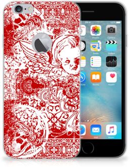 B2Ctelecom iPhone 6 Plus | 6s Plus TPU Hoesje Design Angel Skull Red