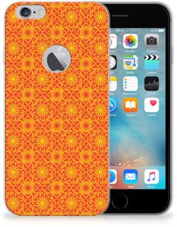 B2Ctelecom iPhone 6 Plus | 6s Plus TPU Hoesje Design Batik Orange