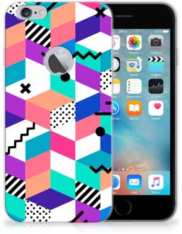 B2Ctelecom iPhone 6 Plus | 6s Plus TPU Hoesje Design Blocks Colorful