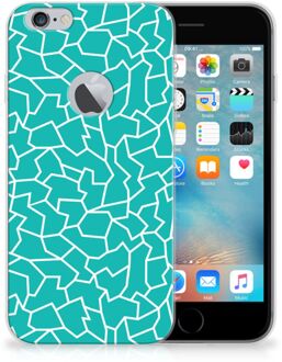 B2Ctelecom iPhone 6 Plus | 6s Plus TPU Hoesje Design Cracks Blue