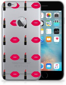 B2Ctelecom iPhone 6 Plus | 6s Plus TPU Hoesje Design Lipstick Kiss