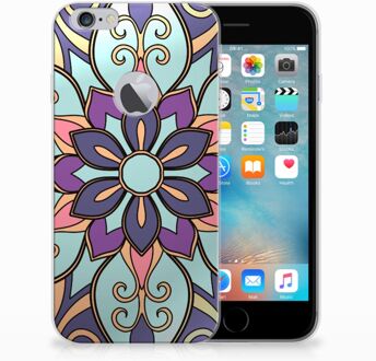 B2Ctelecom iPhone 6 Plus | 6s Plus TPU Hoesje Design Purple Flower