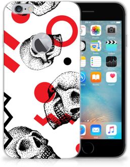 B2Ctelecom iPhone 6 Plus | 6s Plus TPU Hoesje Design Skull Red