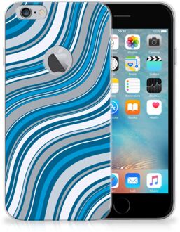 B2Ctelecom iPhone 6 Plus | 6s Plus TPU Hoesje Design Waves Blue