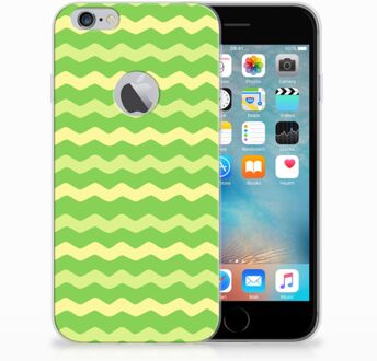 B2Ctelecom iPhone 6 Plus | 6s Plus TPU Hoesje Design Waves Green