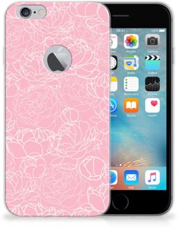 B2Ctelecom iPhone 6 Plus | 6s Plus TPU Hoesje Design White Flowers