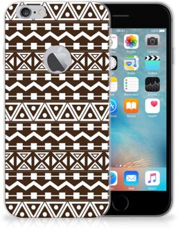 B2Ctelecom iPhone 6 Plus | 6s Plus Uniek TPU Hoesje Aztec Brown