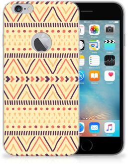 B2Ctelecom iPhone 6 Plus | 6s Plus Uniek TPU Hoesje Aztec Yellow