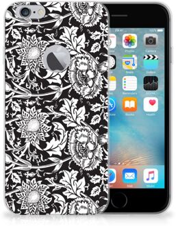 B2Ctelecom iPhone 6 Plus | 6s Plus Uniek TPU Hoesje Black Flowers