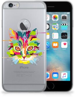 B2Ctelecom iPhone 6 Plus | 6s Plus Uniek TPU Hoesje Cat Color