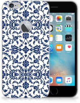 B2Ctelecom iPhone 6 Plus | 6s Plus Uniek TPU Hoesje Flower Blue