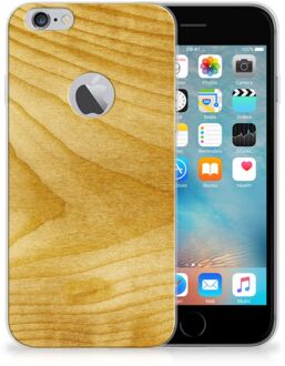 B2Ctelecom iPhone 6 Plus | 6s Plus Uniek TPU Hoesje Licht Hout