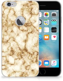 B2Ctelecom iPhone 6 Plus | 6s Plus Uniek TPU Hoesje Marmer Goud