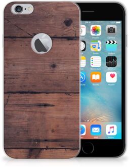 B2Ctelecom iPhone 6 Plus | 6s Plus Uniek TPU Hoesje Old Wood