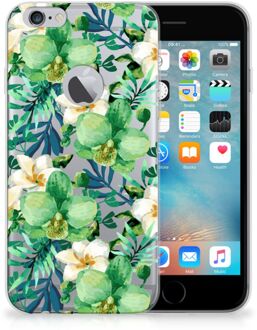 B2Ctelecom iPhone 6 Plus | 6s Plus Uniek TPU Hoesje Orchidee Groen