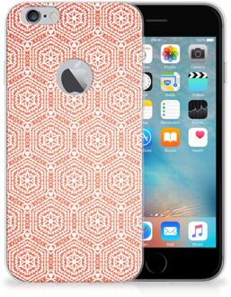 B2Ctelecom iPhone 6 Plus | 6s Plus Uniek TPU Hoesje Pattern Orange