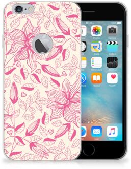 B2Ctelecom iPhone 6 Plus | 6s Plus Uniek TPU Hoesje Pink Flowers