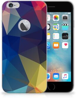 B2Ctelecom iPhone 6 Plus | 6s Plus Uniek TPU Hoesje Polygon Dark