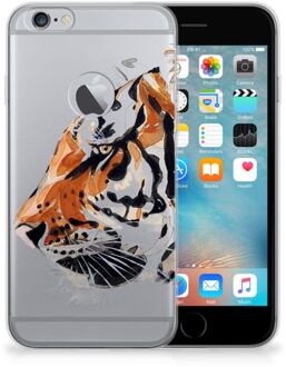 B2Ctelecom iPhone 6 Plus | 6s Plus Uniek TPU Hoesje Watercolor Tiger