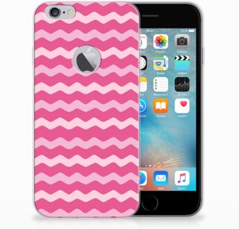 B2Ctelecom iPhone 6 Plus | 6s Plus Uniek TPU Hoesje Waves Pink