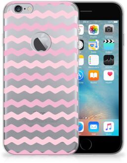 B2Ctelecom iPhone 6 Plus | 6s Plus Uniek TPU Hoesje Waves Roze