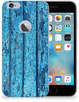 B2Ctelecom iPhone 6 Plus | 6s Plus Uniek TPU Hoesje Wood Blue