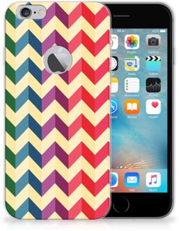 B2Ctelecom iPhone 6 Plus | 6s Plus Uniek TPU Hoesje Zigzag Color