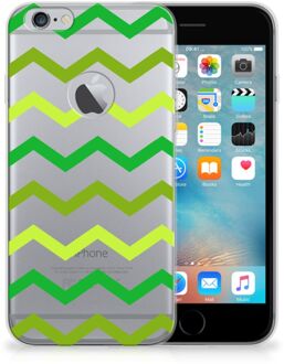 B2Ctelecom iPhone 6 Plus | 6s Plus Uniek TPU Hoesje Zigzag Groen