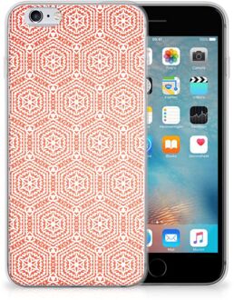 B2Ctelecom iPhone 6s Bumper Hoesje Pattern Orange