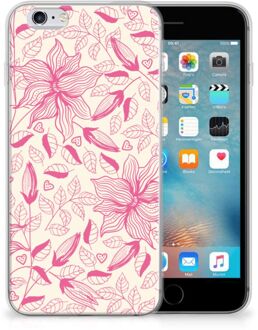 B2Ctelecom iPhone 6s Bumper Hoesje Pink Flowers